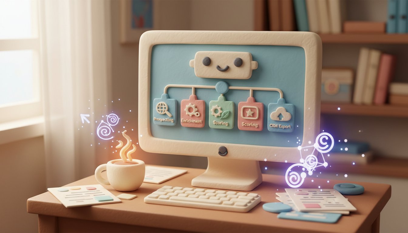 AI lead generation tool: how to replace manual research with enrichment + scoring
